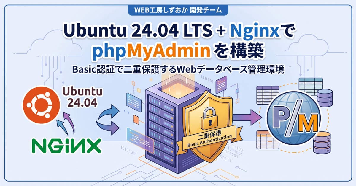 Ubuntu 24.04 Nginx phpMyAdmin構築
